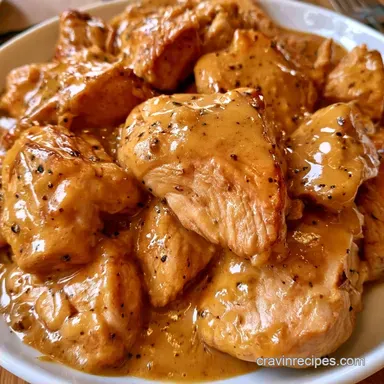 Slow Cooker Chicken Gravy with Thighs