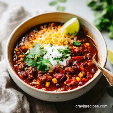 Slow Cooker Chili Recipe: Tender Beef in 8 Hours