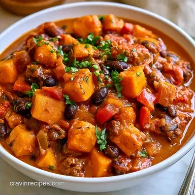 Slow Cooker Sweet Potato Chili Meal Prep