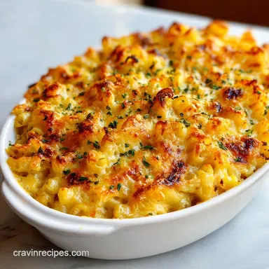 Southern Baked Mac and Cheese for 10 Servings Recipe Card