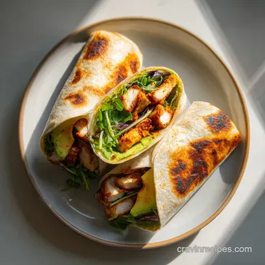 Southwest Chicken Wrap in 30 Minutes Recipe Card