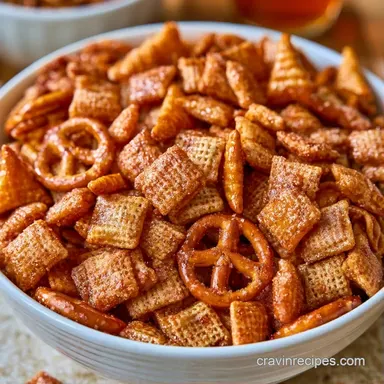 Sweet and Salty Chex Mix with Bugles Recipe Card