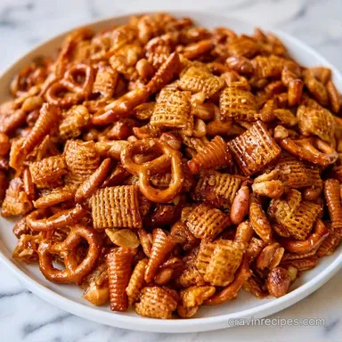 Sweet and Savory Chex Mix with Bugles Recipe Card