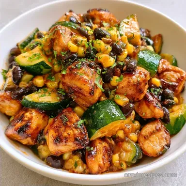 Tex Mex Chicken and Zucchini: One-Pan