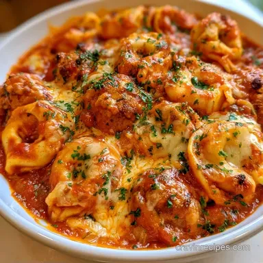 Tortellini Meatball Bake for 6 Servings Recipe Card
