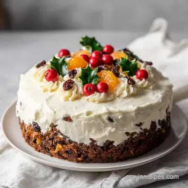 Best Christmas Cakes: Traditional Holiday Fruit Cake Recipe Recipe Card