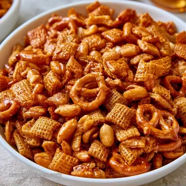 Savory Chex Mix: Party-Ready Recipe Card