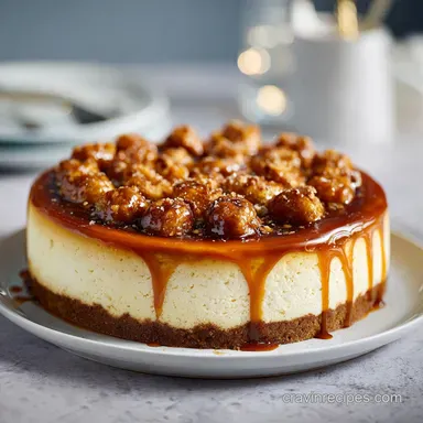 Turtle Cheesecake: Rich Cheesecake with Pecans Recipe Card