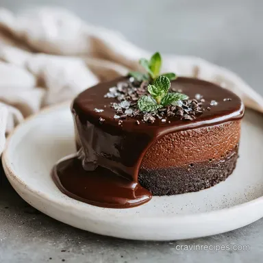 Chocolate Recipe: Silky Mousse Over Fudgy Crumb Recipe Card