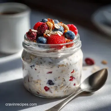 Overnight Oats with Yogurt in 6 Hours 8 Minutes Recipe Card