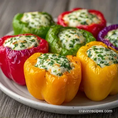 Cold Finger Foods: Feta Stuffed Peppers Recipe Card
