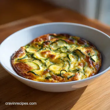 Zucchini Onion Pie: Creamy Baked Casserole for 6 Servings Recipe Card