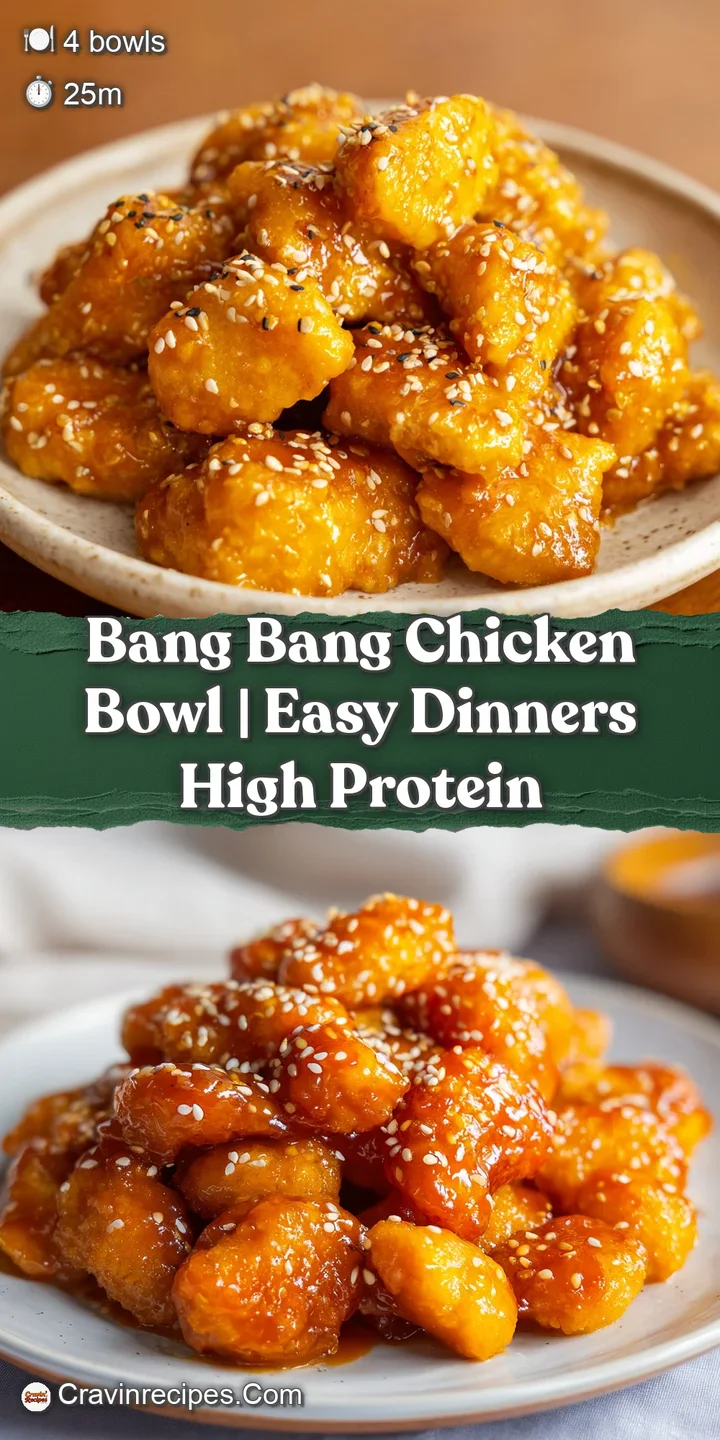 Close-up of crispy chicken chunks coated in a glossy, creamy orange sauce with a sprinkle of fresh green onions.