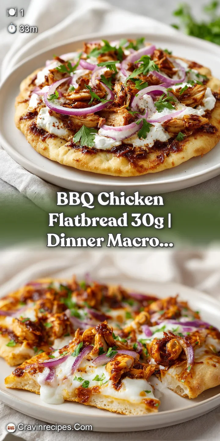 Macro shot of glistening BBQ sauce, charred chicken chunks, and melted cheese on a thin, toasted golden crust.