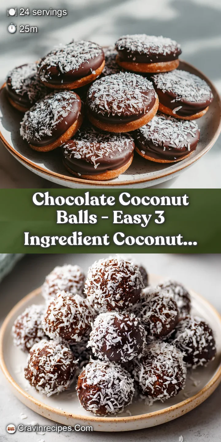 Close-up of a moist chocolate coconut ball revealing its dense, chewy texture with flecks of coconut.