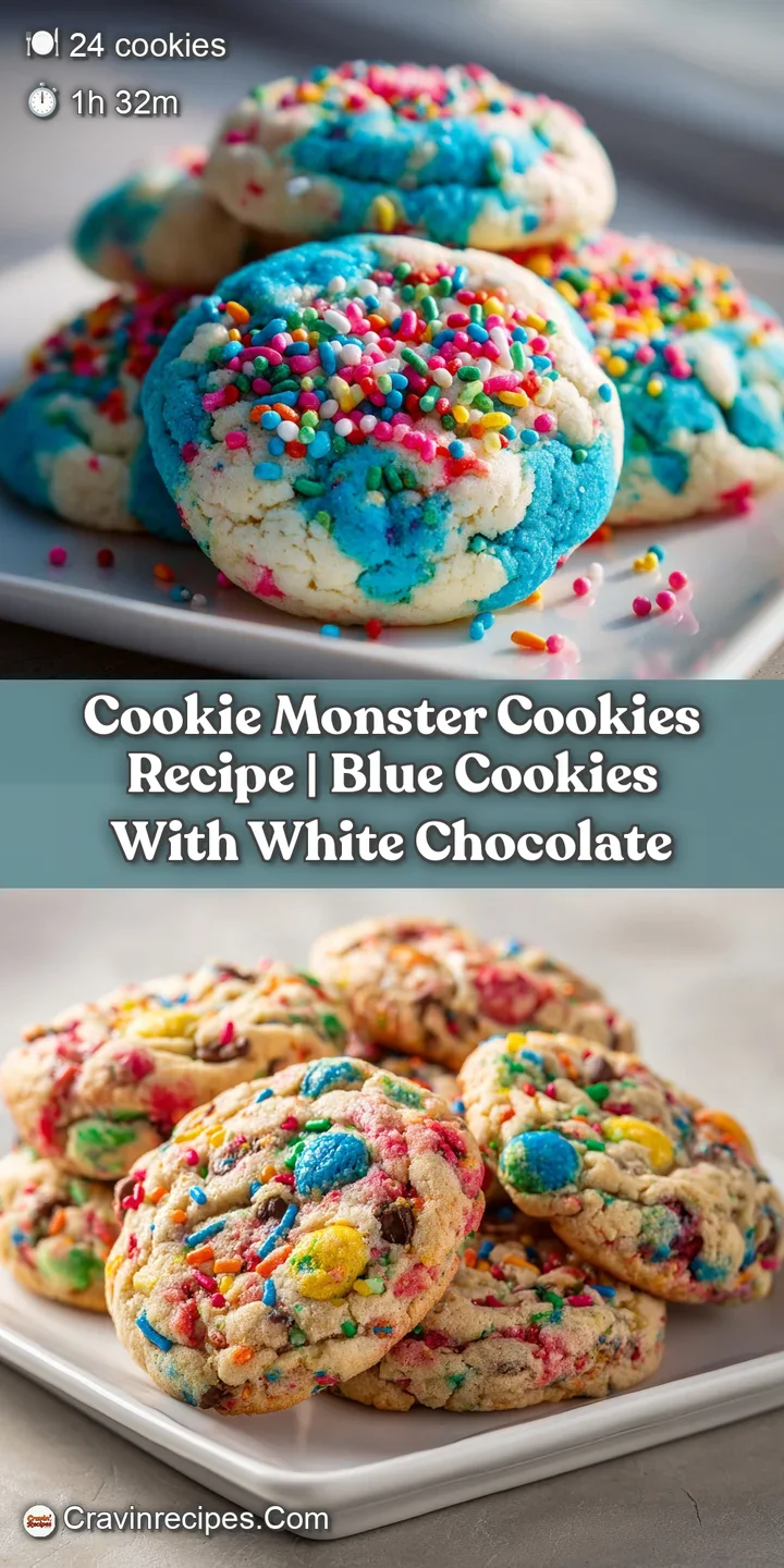 Close-up of a soft, chewy blue cookie studded with decadent chocolate chips, hinting at a sweet, nostalgic flavor.