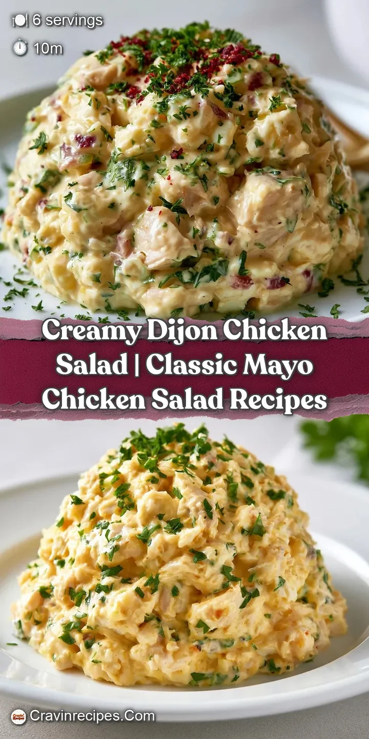 Macro shot of tender chicken chunks coated in a glossy, pale yellow dressing with finely diced green celery.