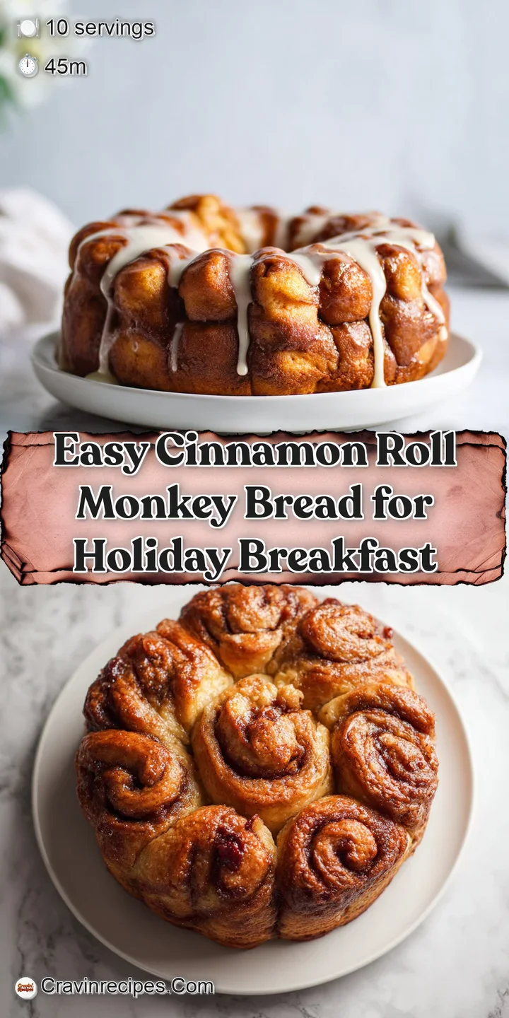 Close-up of glazed monkey bread, highlighting the gooey caramel and soft, fluffy layers with visible cinnamon swirls.