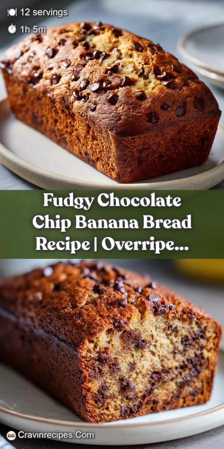 Close-up view of chocolate chip banana bread; melting chocolate and moist crumb; golden crust texture visible.