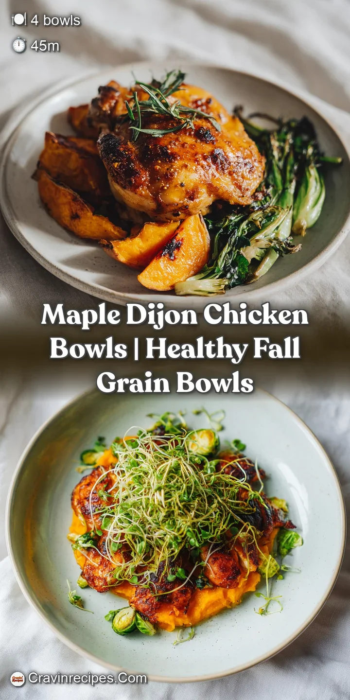 Close-up of glistening maple-glazed chicken with a sticky texture resting on fluffy white rice and green vegetables.