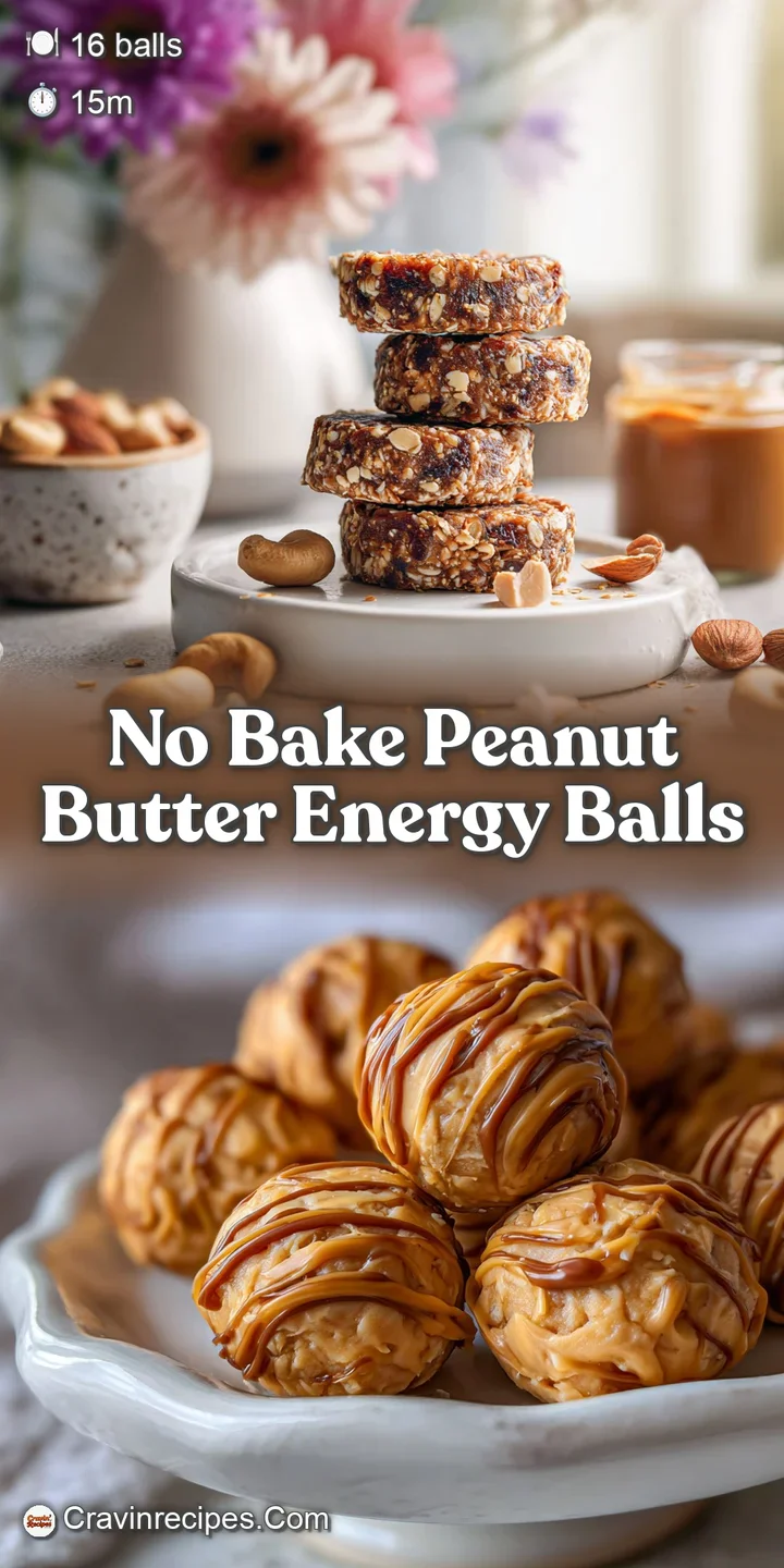 Close-up shot of one energy ball. Rich peanut butter color, oats sticking out, and decadent chocolate chips showing from i...