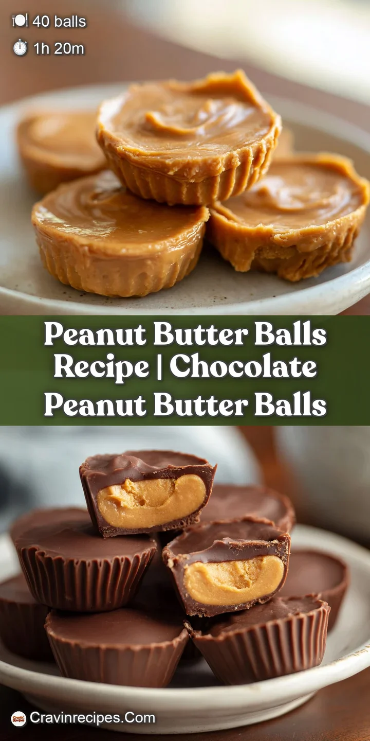 Close-up: a rich, dark chocolatey peanut butter ball shows its grainy texture, hints of peanut, promising a melt-in-your-m...