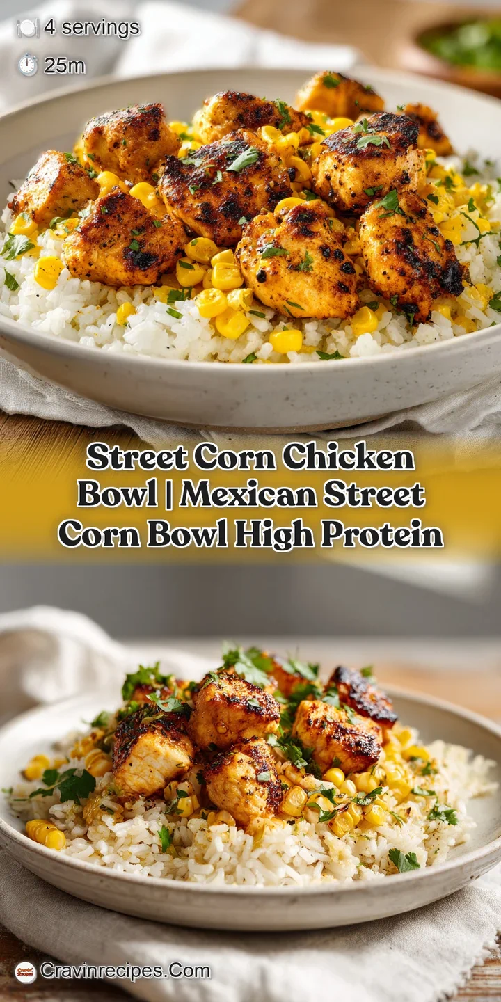 Macro shot of golden-brown seared chicken and charred corn kernels dusted with white cheese and fresh green herbs.