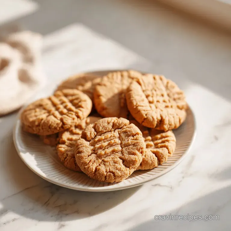 3 Ingredient Peanut Butter Cookies: Chewy and Easy