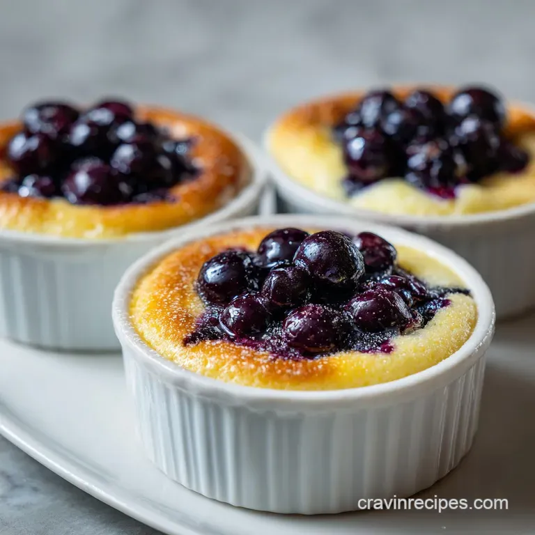 High Protein Baked Blueberry Cottage Cheese Bowls