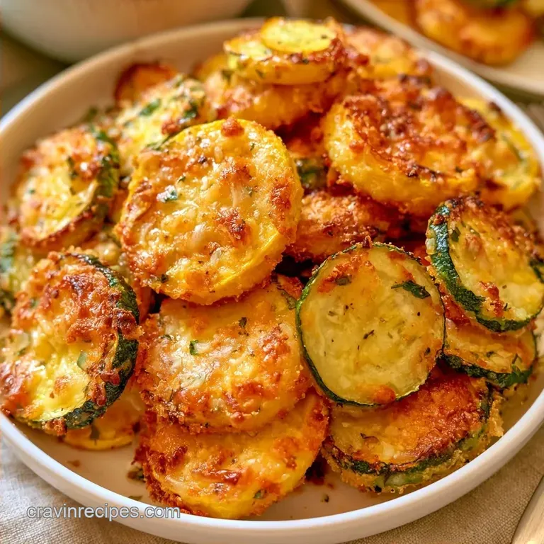 Crispy Baked Squash and Zucchini with Parmesan