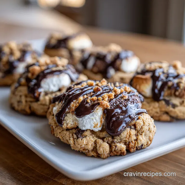 Smores Cookies: Brown Butter and Gooey Centers