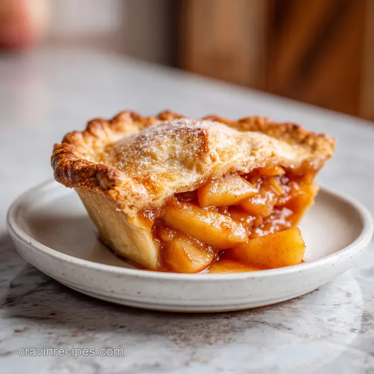 Elegant scoop of warm apple pie filling in a glass dish, showcasing soft, tender apples with hints of cinnamon and spice.