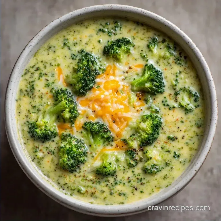 Blended Broccoli Cheddar Soup: Velvety and Hearty