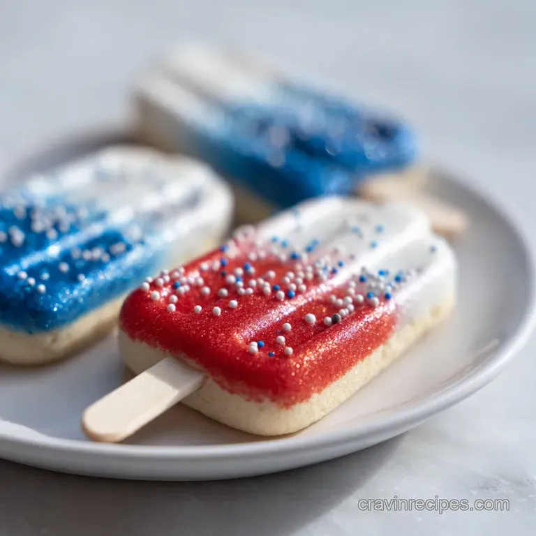 Bomb Pop Cookies: Vibrant and Patriotic Sugar Cookies