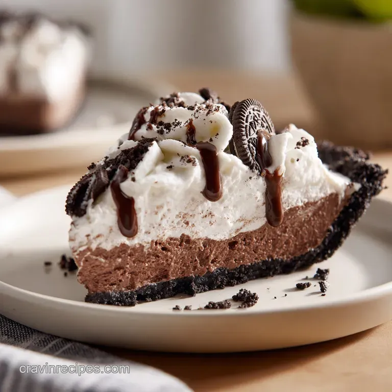Crispy dark chocolate crust slice on a white ceramic plate, showing a buttery, fine-crumbed texture and firm edge.