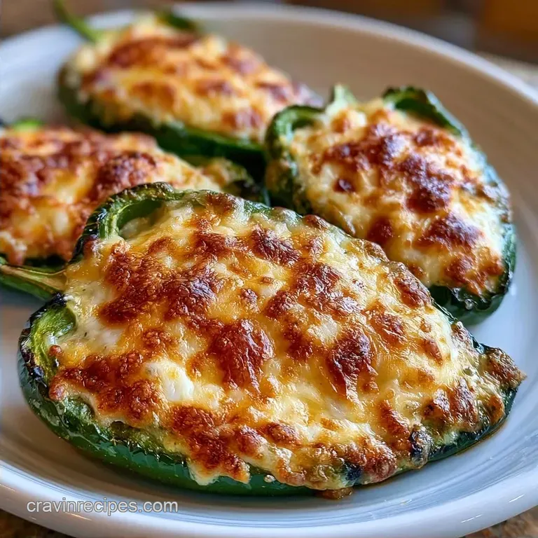 Cheese Stuffed Poblano Peppers with Monterey Jack