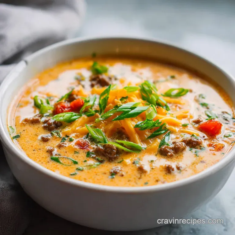 Cheeseburger Paradise Soup: Creamy and Hearty
