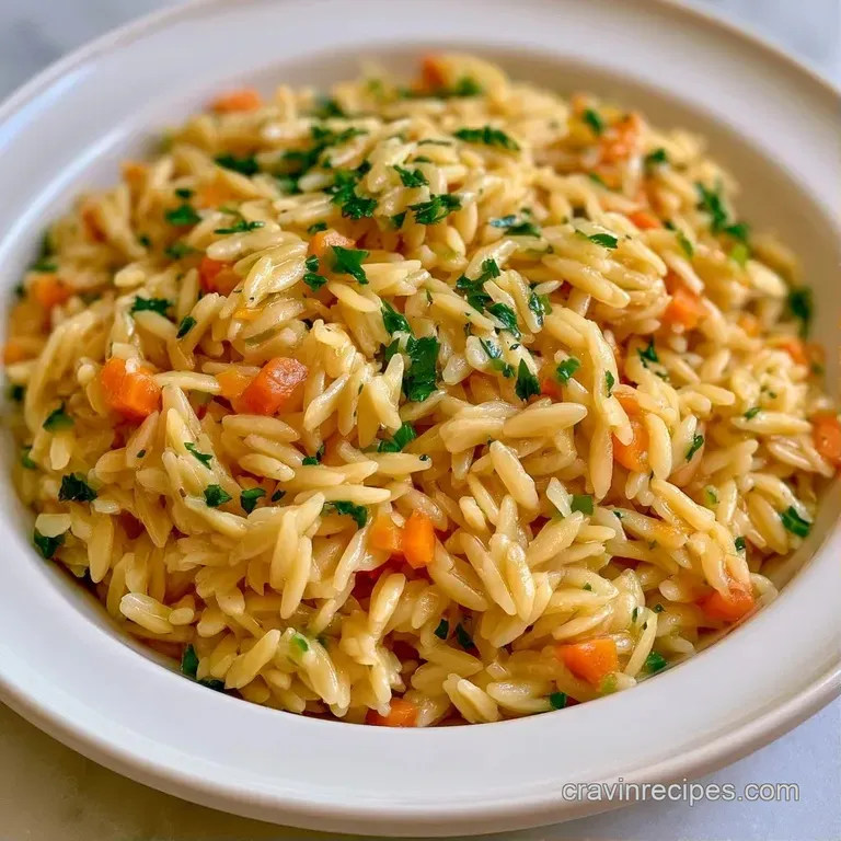 Velvety pasta and juicy chicken in a white bowl topped with a swirl of cream and a delicate sprig of fresh thyme.