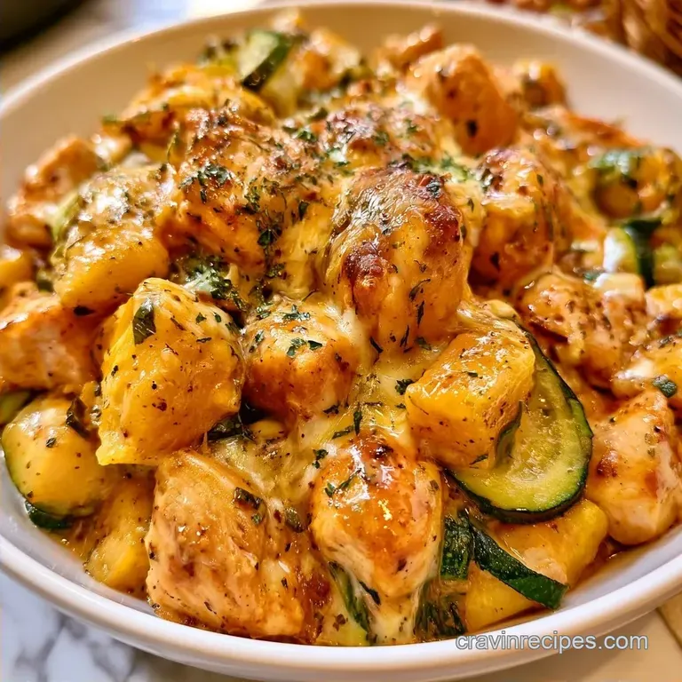 One-Pan Chicken Squash Zucchini Bake