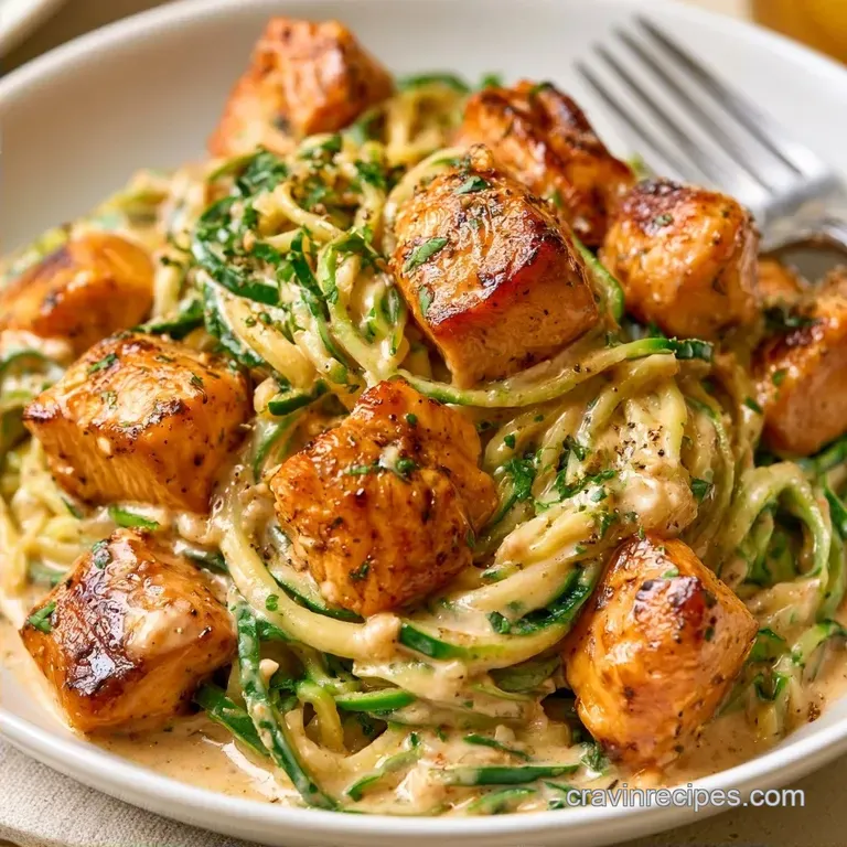Creamy Keto Chicken Zucchini Noodles