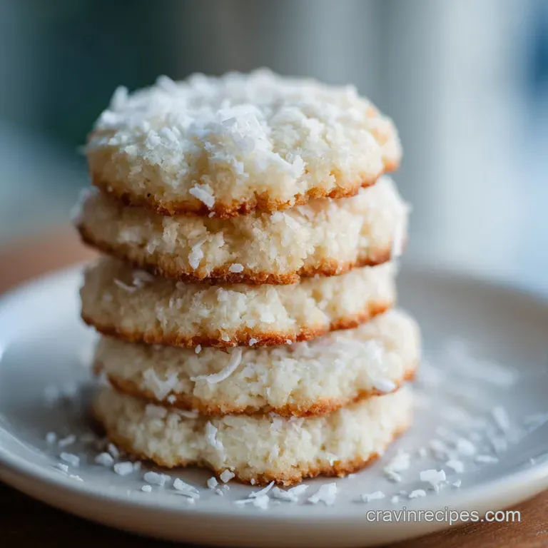 Coconut Shortbread Cookies: Buttery and Crisp