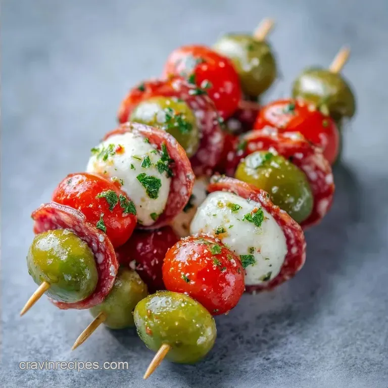 Appetizer Skewers: Make Ahead Cold Buffet