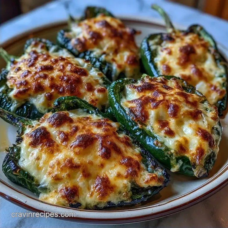 30 Minute Stuffed Poblano Peppers with Cream Cheese