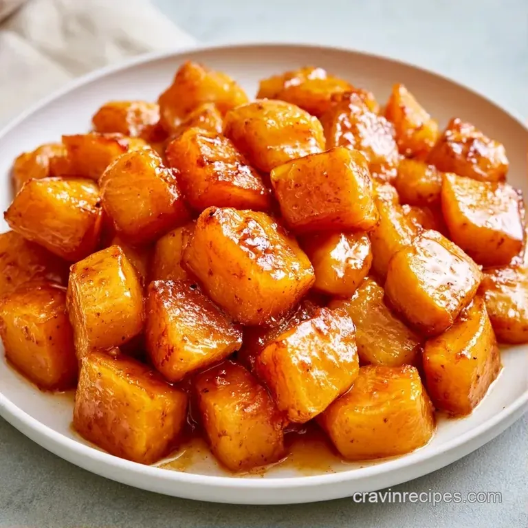 Vibrant orange squash puree served in a white bowl with toasted pepitas and a swirl of golden brown butter.