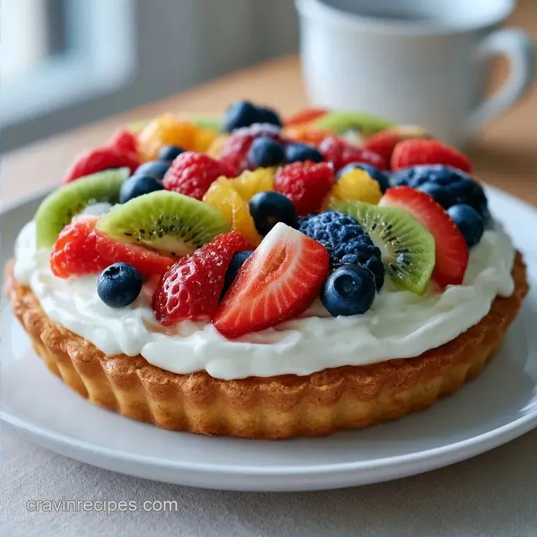 Easy Fresh Fruit Pizza with Berries