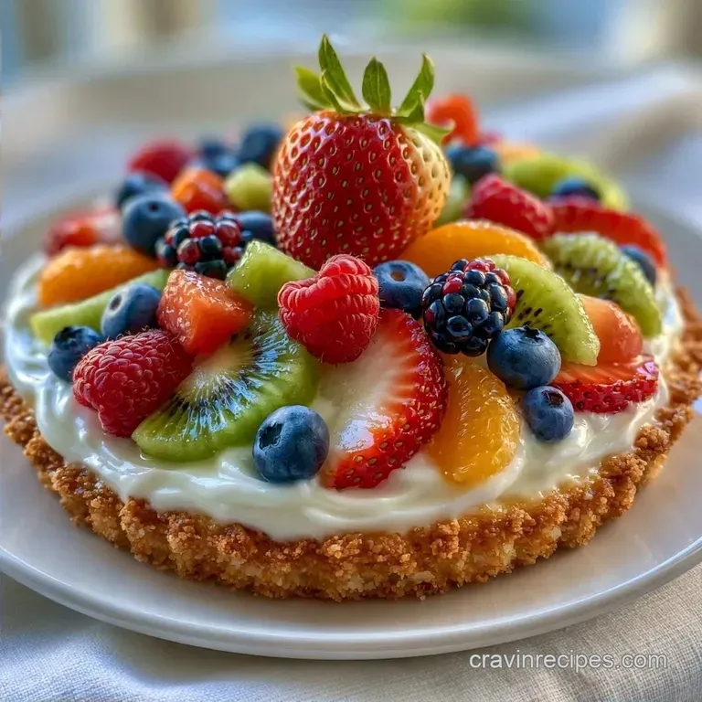 Easy Fruit Pizza with Sugar Cookie Crust