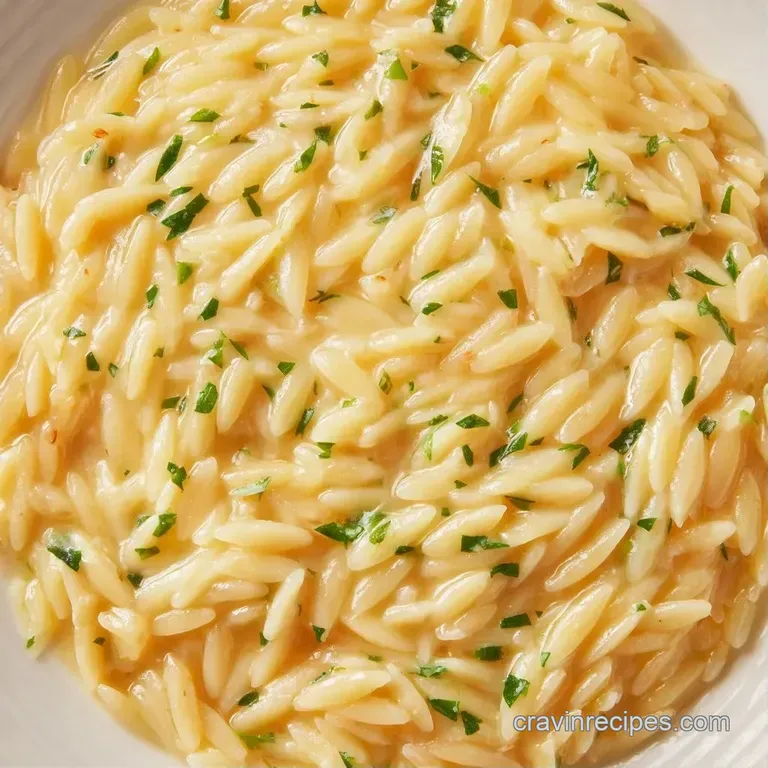A shallow ceramic bowl of glossy, buttery pasta garnished with cracked pepper and a sprig of bright green parsley.
