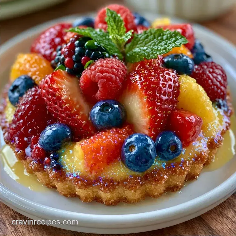 Buttery Fruit Pizza with Citrus Glaze