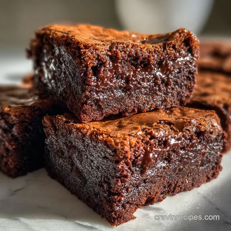 Fudgy Brownies With Shattering Crust