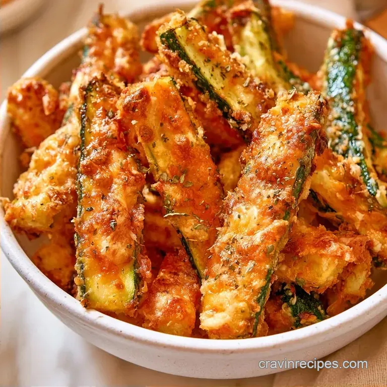 Crispy Keto Baked Zucchini with Parmesan